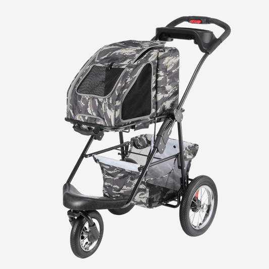 Petique 5-in-1 Dog Stroller - Army Camo, Pink Camo