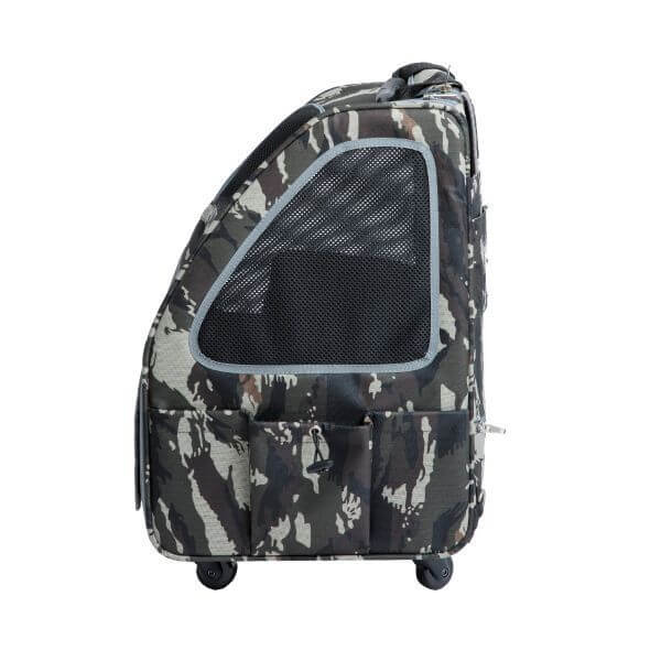 Petique 5-in-1 Airline Approved Dog Carrier with Wheels for Plane