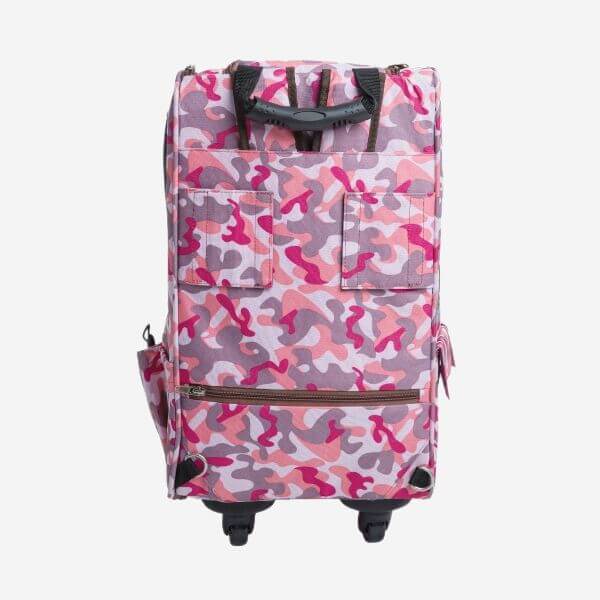 Petique 5-in-1 Airline Approved Dog Carrier with Wheels for Plane