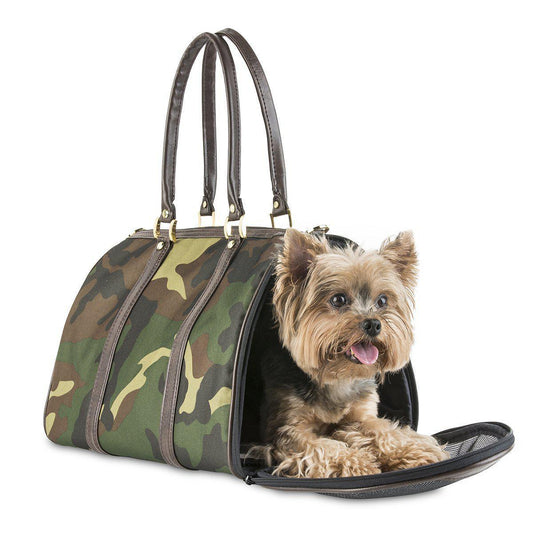 Petote Dog Carrier JL Duffel Quilted Camo