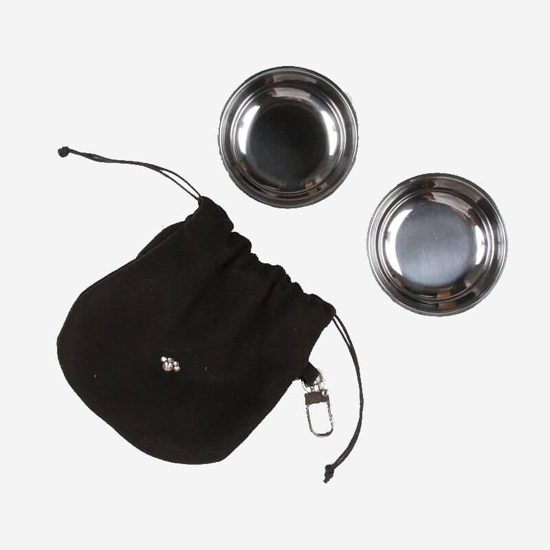 Susan Lanci Swarovski® Crystal Paws Travel Pouch and Dog Bowls - multiple colors available