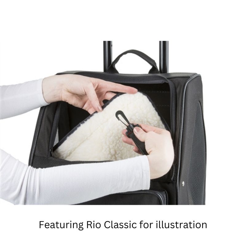 Petote Rio Airline Approved Dog Carrier with Wheels for Plane