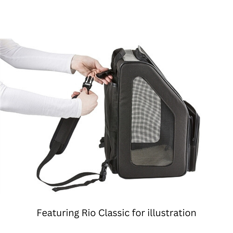 Petote Rio Airline Approved Dog Carrier with Wheels for Plane