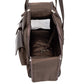 Canine Styles Cargo Dog Carrier Brown Nylon with Leather Trim