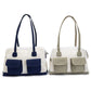 Canine Styles Dog Carrier All Mesh White w/Navy or Beige