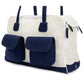 Canine Styles Dog Carrier All Mesh White w/Navy or Beige