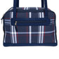 Canine Styles Dog Carrier Blue Plaid Nylon Bag