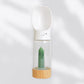 Urban Oasis Crystal Infused Pet Water Bottle - Green Aventurine