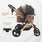 Enzo Monza Luxury Dog Stroller, Travel Carrier, Car Seat for Pets - Rose Gold