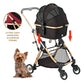 Enzo Pista Lightweight Dog Stroller, Travel Carrier, Pet Car Seat - Black