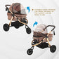 Enzo Roma Dog Stroller - Rose Gold