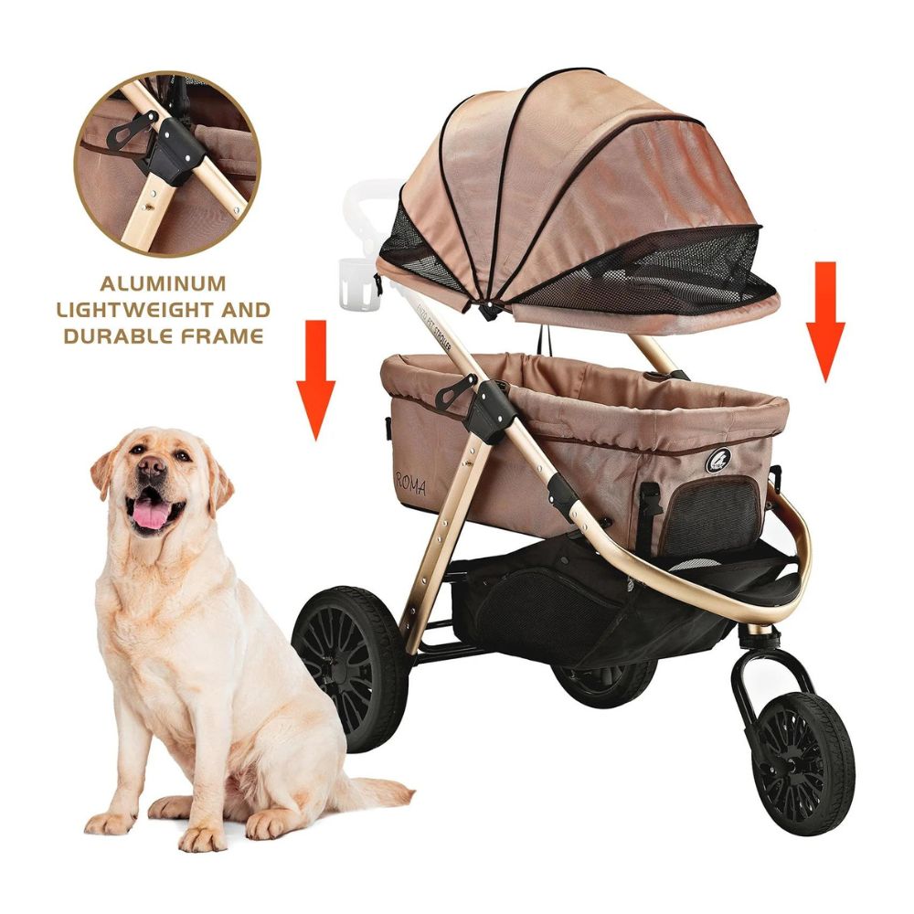 Enzo Roma Dog Stroller - Black