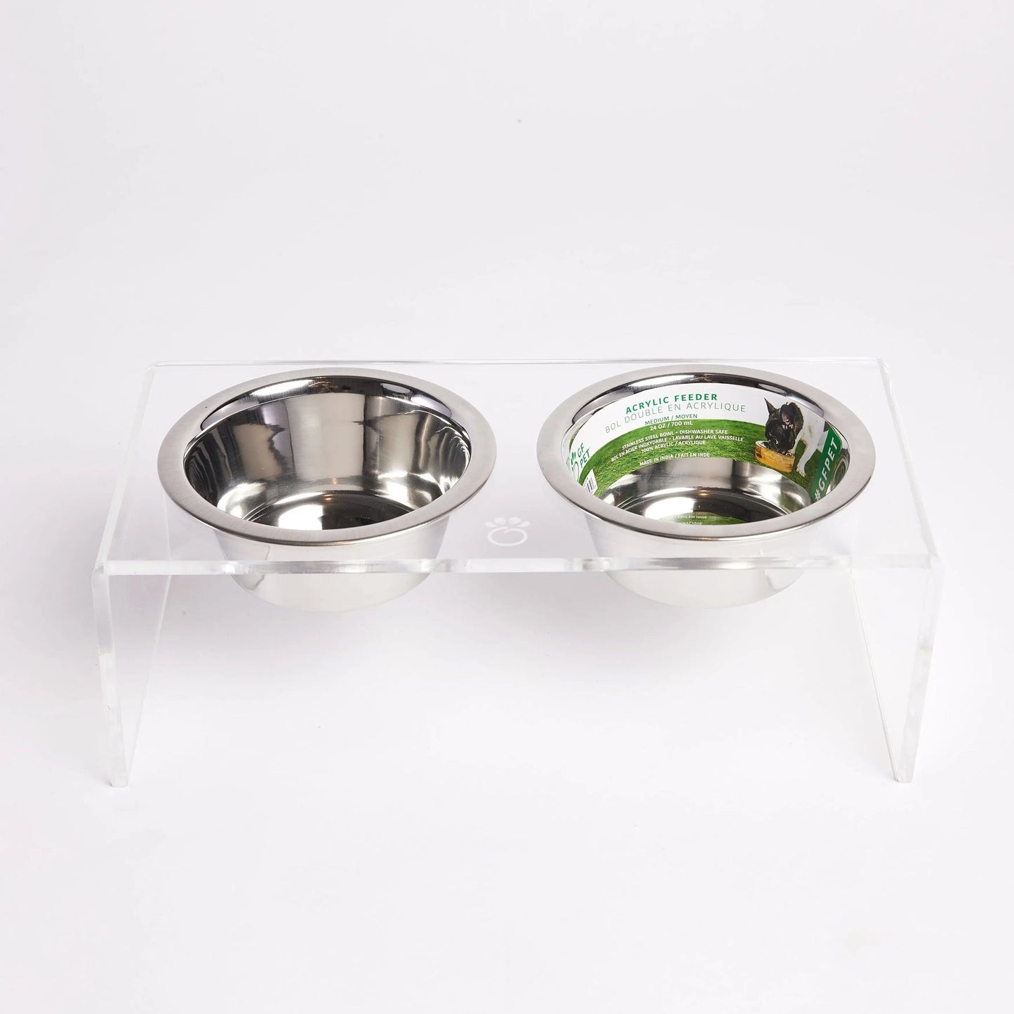 GF Pet Acrylic Double Feeder