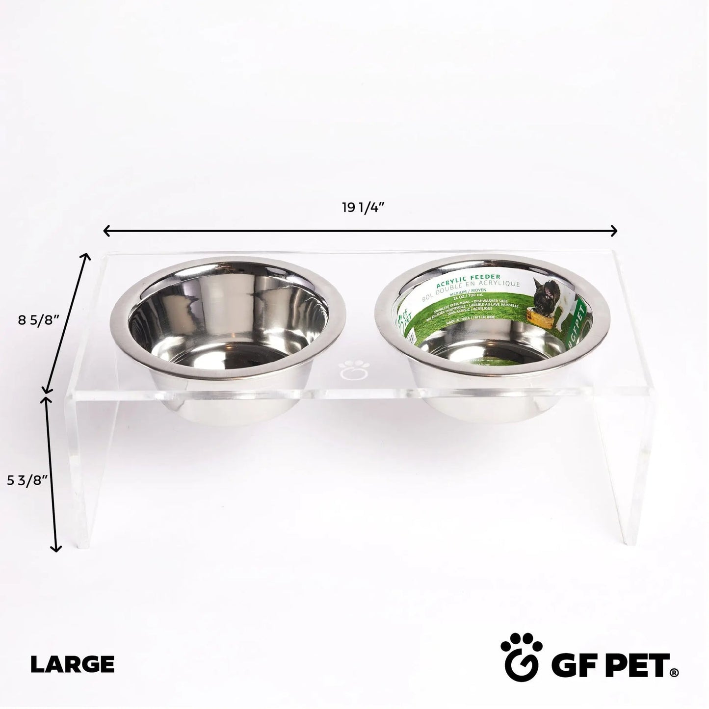 GF Pet Acrylic Double Feeder