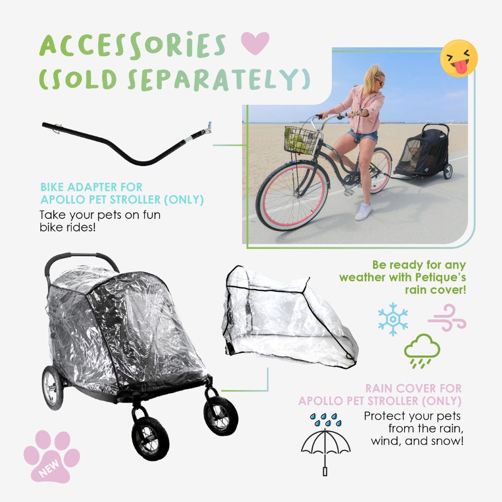 Petique Apollo Pet Stroller for Large Dogs