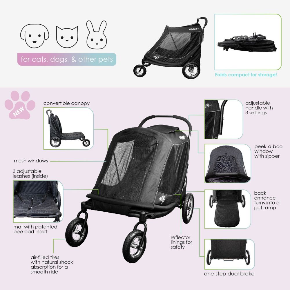 Petique Apollo Pet Stroller for Large Dogs