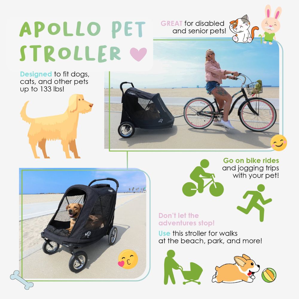 Luxury Dog Strollers - Free Shipping Ships from USA - Customer Service –  Pousse Pitou