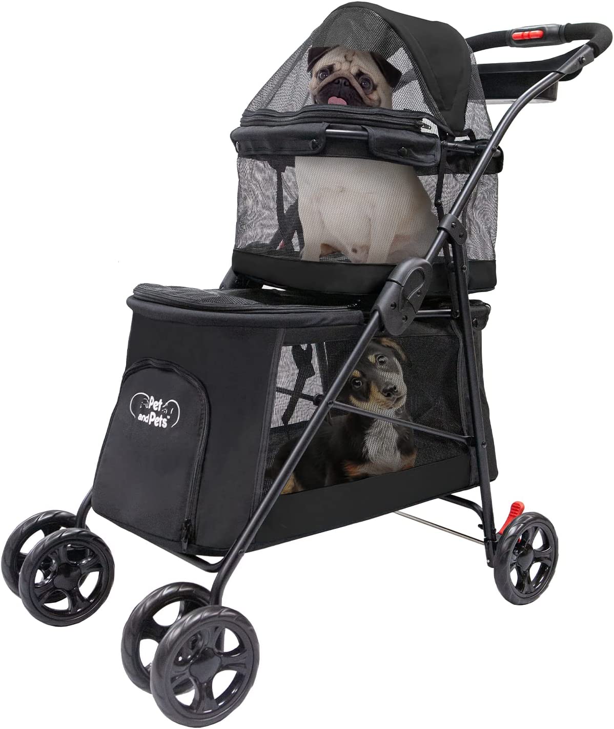 Petique Double Decker Dog Stroller - multiple colors available