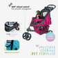 Petique Durable Dog Stroller - multiple colors available