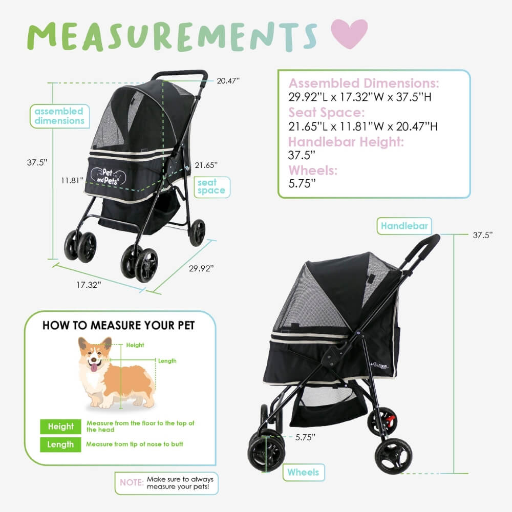 Petique Rollin Pet Stroller