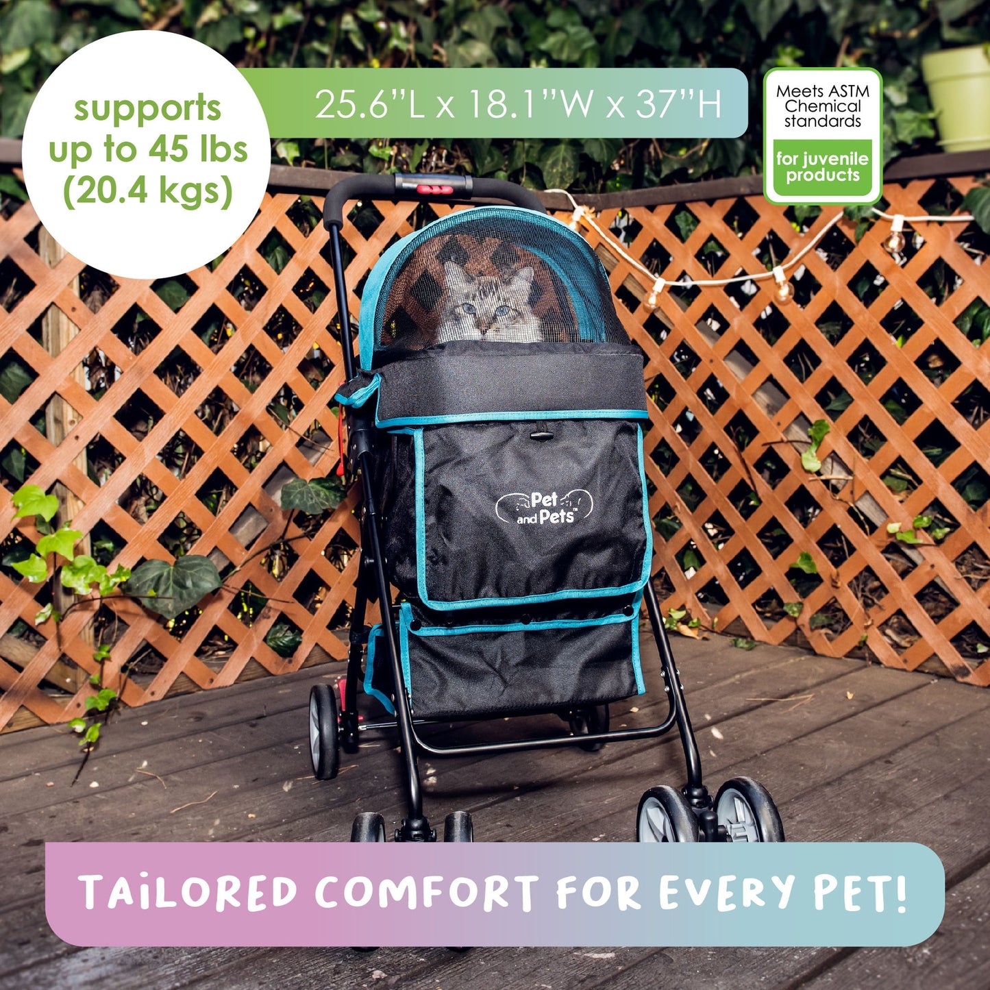 Petique Pet and Pets Swift Pet Stroller