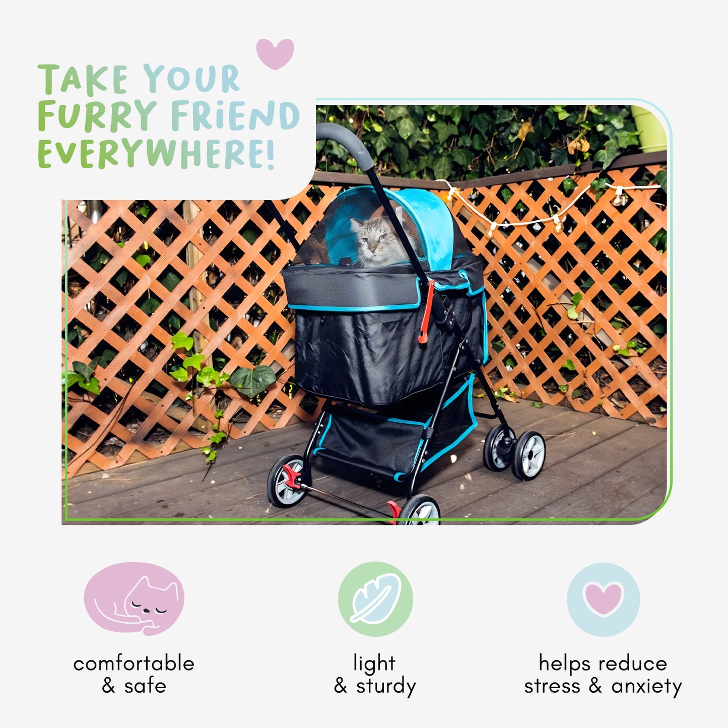 Petique Pet and Pets Swift Pet Stroller