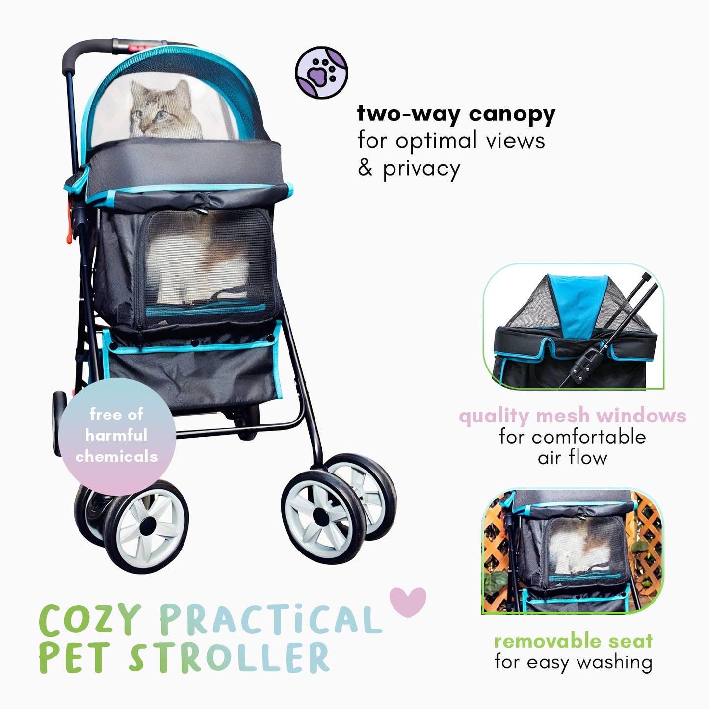 Petique Pet and Pets Swift Pet Stroller