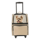 Petote Rio Airline Approved Dog Carrier In Cabin On Wheels - Khaki