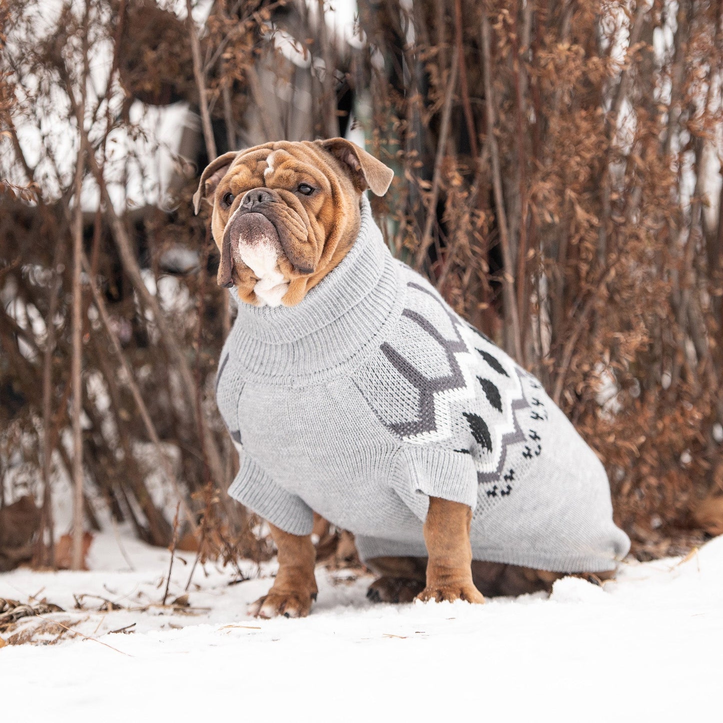 GF Pet Heritage Dog Sweater - Grey Mix