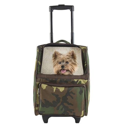 Petote Rio Airline Approved Dog Carrier with Wheels for Plane