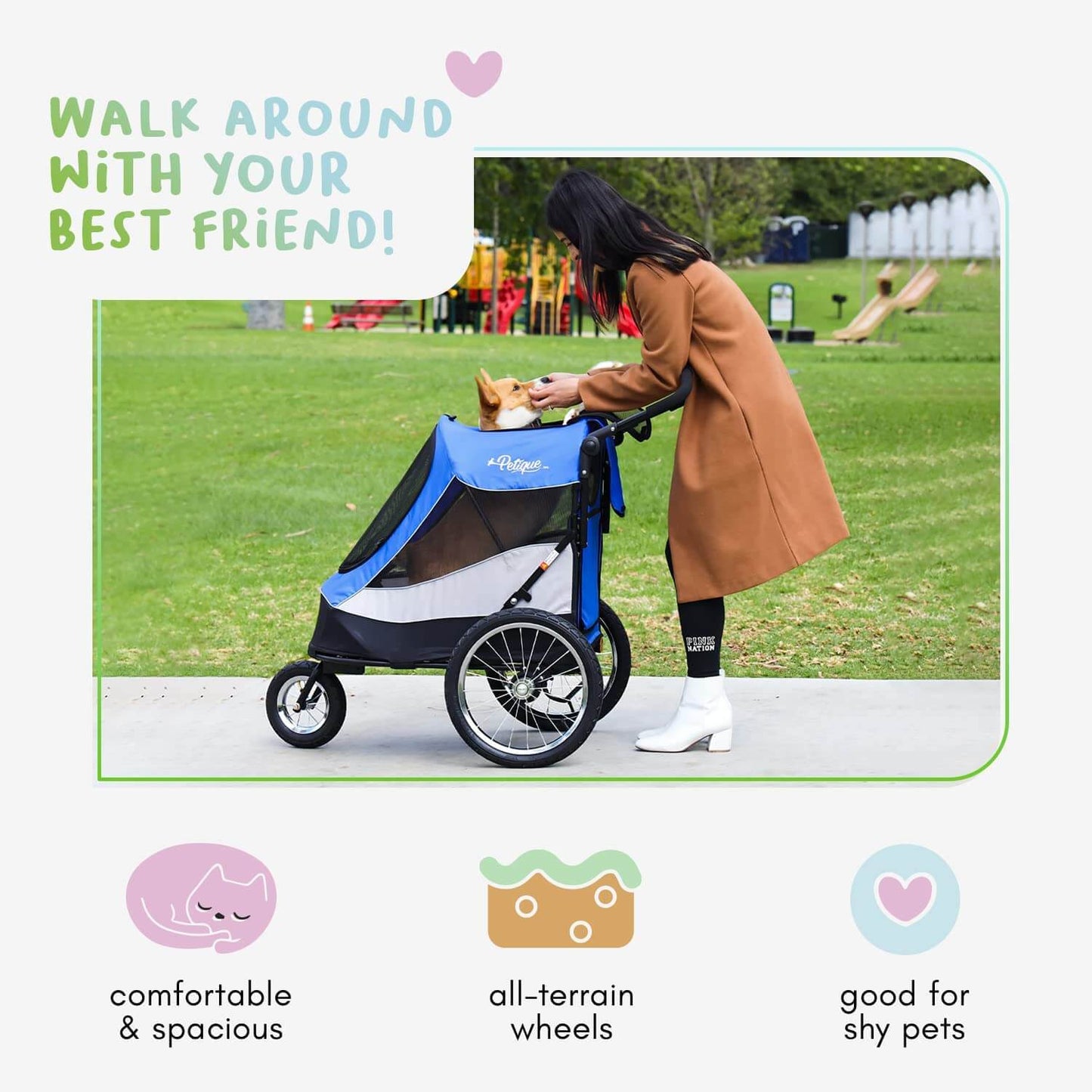 Petique Trailblazer Dog Jogger - multiple colors available